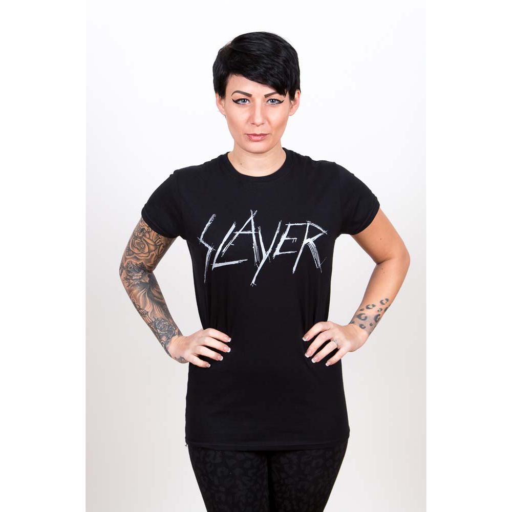 Slayer - Scratchy Logo Dames T-shirt - Zwart